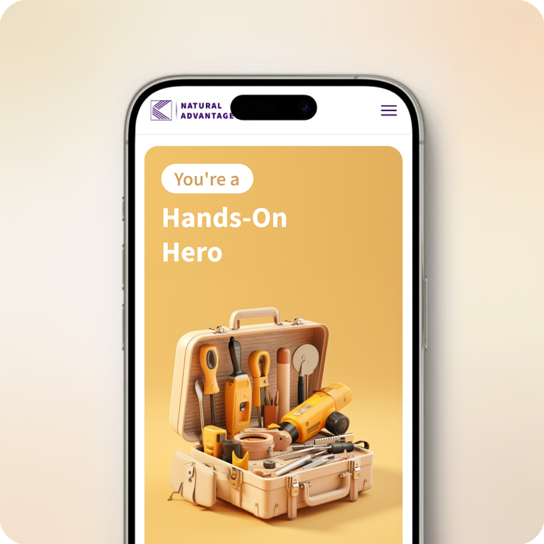 <span class="font-normal">You're a</span>Hands-On Hero <span class="font-normal">You're a</span>Hands-On Hero